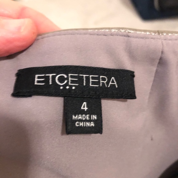 Etcetera 100% polyurethane pencil skirt - Picture 3 of 4
